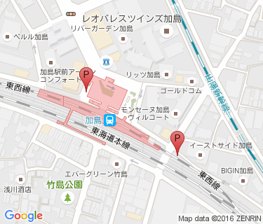 加島駅自転車駐車場の地図
