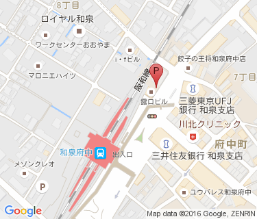 三井のリパーク 和泉府中駅前駐輪場の地図