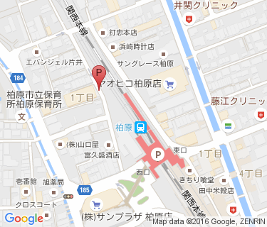 三井のリパーク JR柏原駅前駐輪場の地図