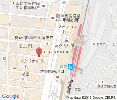 三井のリパーク 堺東駅前駐輪場の地図