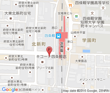 三井のリパーク 四条畷駅前駐輪場の地図