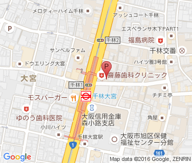 三井のリパーク 千林大宮駅前駐輪場の地図