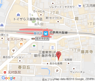三井のリパーク 藤井寺駅前第2駐輪場の地図