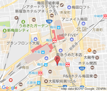 キタエリア原付(E-ma北)の地図