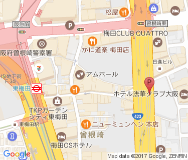 キタエリア原付(新御堂筋高架下2)の地図