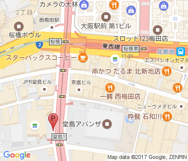 キタエリア(桜橋バス停)の地図