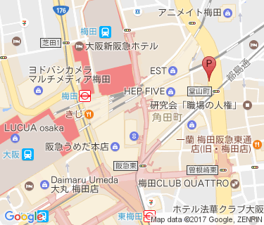 キタエリア(角田町1)の地図