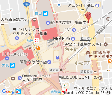 キタエリア(角田町2)の地図