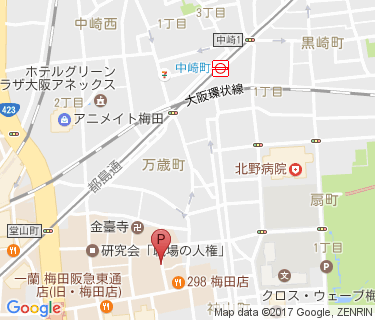堂山町24時間駐輪場の地図