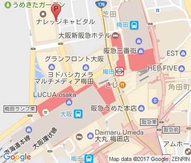 グランフロント大阪 北館の地図