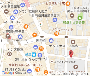 サイクルタイムズ大阪難波の地図