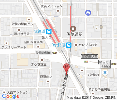 サイクルタイムズ俊徳道駅南の地図