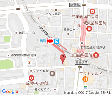 サイクルタイムズ鴫野駅前第4の地図