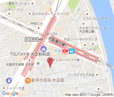 サイクルタイムズ大正駅前の地図