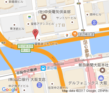 キタエリア(堂島浜2)の地図