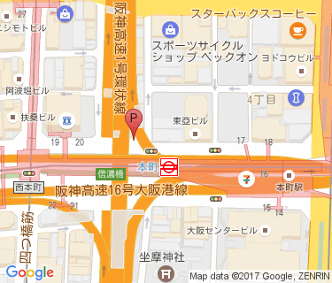 本町駅自転車駐車場(西本町交番)の地図