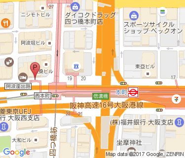 本町駅自転車駐車場(西本町1-5)の地図