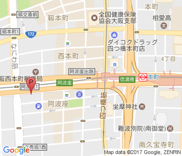 本町駅自転車駐車場(阿波座1-13)の地図