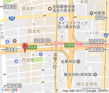 本町駅自転車駐車場(阿波座1-12)の地図