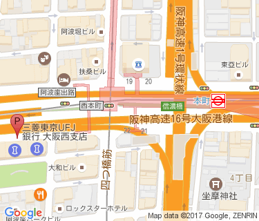 本町駅自転車駐車場(阿波座1-7)の地図