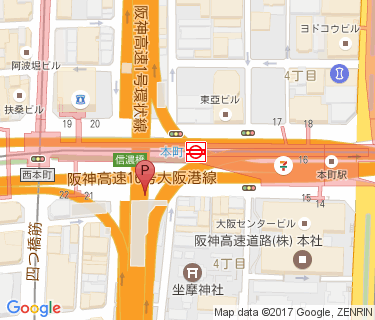 本町駅自転車駐車場(まいど船場)の地図