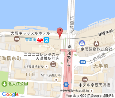 京阪天満橋駐輪センターの地図