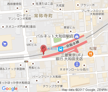 大和田駅西駐輪センターの地図