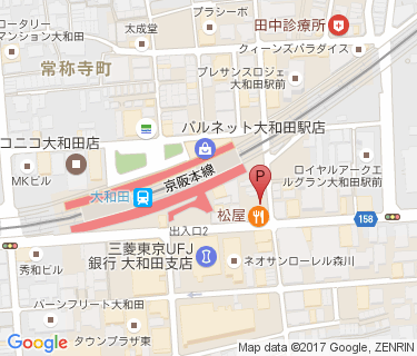 サイクルスペース 京阪大和田駅前の地図