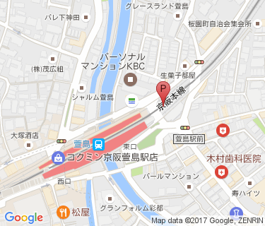 萱島駅東駐輪センターの地図