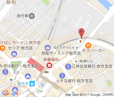 京阪枚方ステーションモール駐輪センターの地図