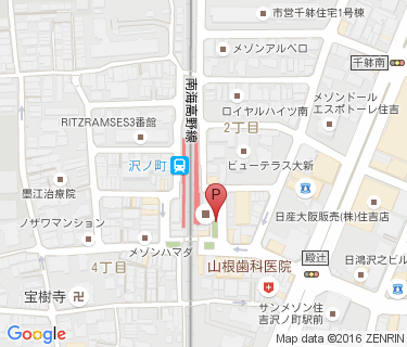 沢ノ町駅自転車駐車場の地図