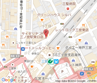 若菜神戸駅線 三宮駅北 駐輪場の地図