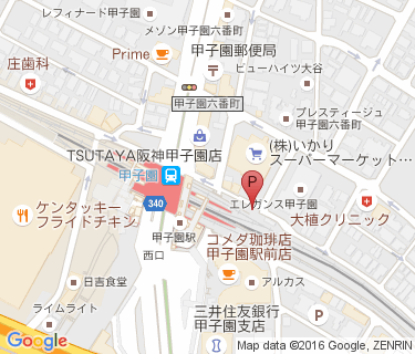 阪神甲子園北第3の地図