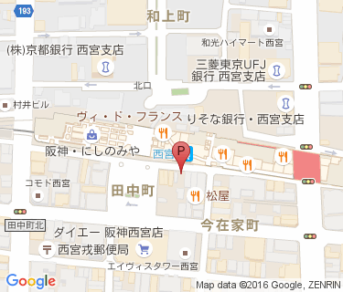 三井のリパーク 阪神西宮駅前駐輪場の地図