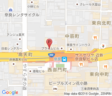 三井のリパーク 近鉄奈良駅前駐輪場の地図