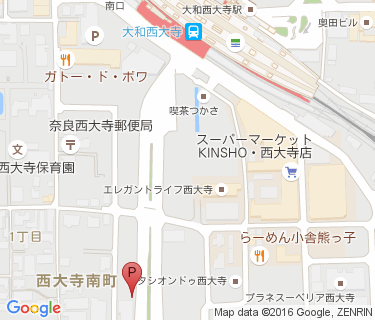 三井のリパーク 大和西大寺駅南駐輪場の地図