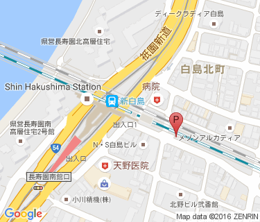 新白島駅駐輪場Aの地図