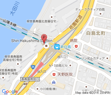 新白島駅駐輪場Bの地図