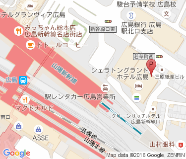 広島駅北口第一駐輪場の地図