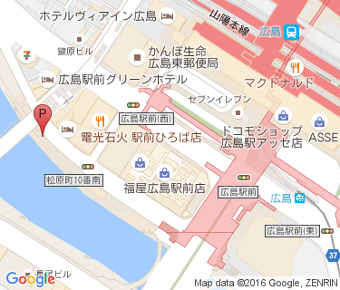 広島駅南口第二駐輪場の地図