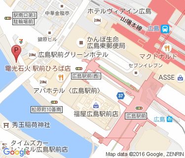 広島駅南口第三駐輪場Aの地図
