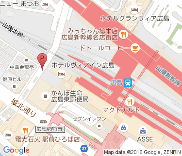 広島駅南口第四駐輪場の地図