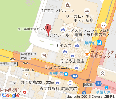 基町クレド駐輪場の地図