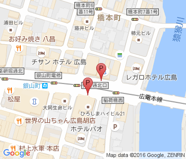 路上駐輪場(橋本町・銀山町)の地図