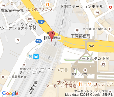 下関駅北自転車駐車場の地図