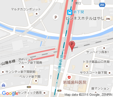 新下関駅南自転車駐車場の地図