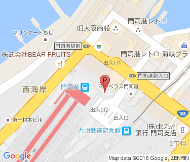 門司港駅前自転車駐車場の地図