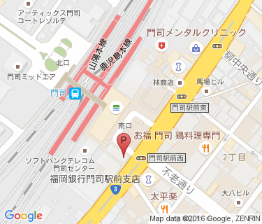 門司駅前自転車駐車場の地図