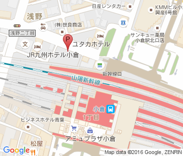 小倉駅北口自転車駐車場の地図