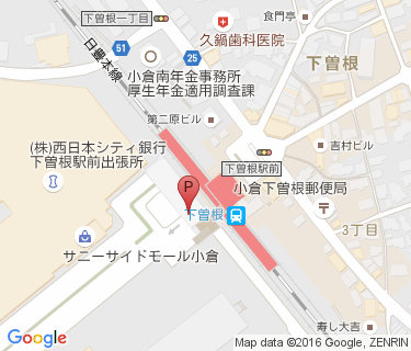 下曽根駅北口自転車駐車場の地図